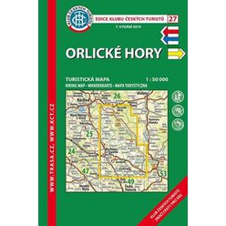KČT 27 Orlické hory 1:50 000. Turistická mapa