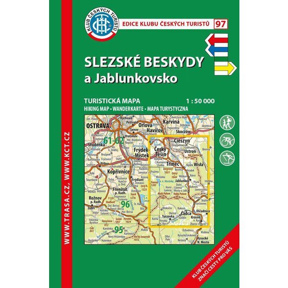 KČT 97 Slezské Beskydy a Jablunkovsko 1: 50 000 / Turistická mapa.