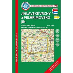 KČT 77 Jihlavské vrchy a Pelhřimovsko jih 1:50 000. Turistická mapa.