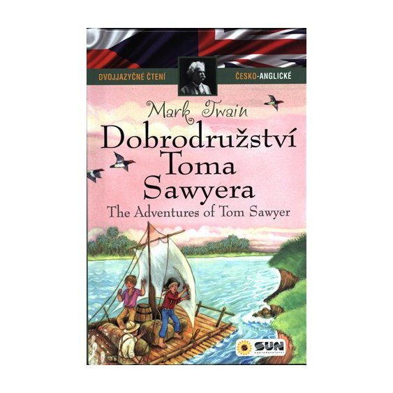 Kniha Dobrodružství Toma Sawyera - dvojjazyčné čtení, Mark Twain -  zkrácené