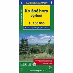 1:100T ( 2)-Krušné hory - VÝCHOD. Turistická mapa.