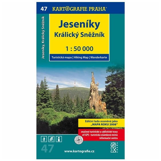 1: 50T (47)-Jeseníky, Králický Sněžník - Turistická mapa.