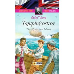 Kniha Tajuplný ostrov, Jules Verne - dvojjazyčné čtení.