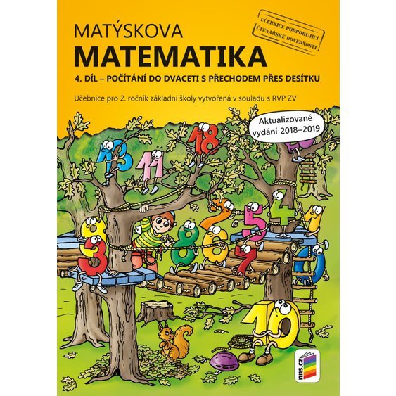 Kniha Matýskova matematika, 4. díl – počítání do 20 s přechodem přes 10