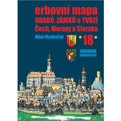 Kniha Erbovní mapa hradů, zámků a tvrzí Čech, Moravy a Slezska 18, Milan Mys